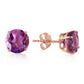 Luminous Orb Amethyst Earrings