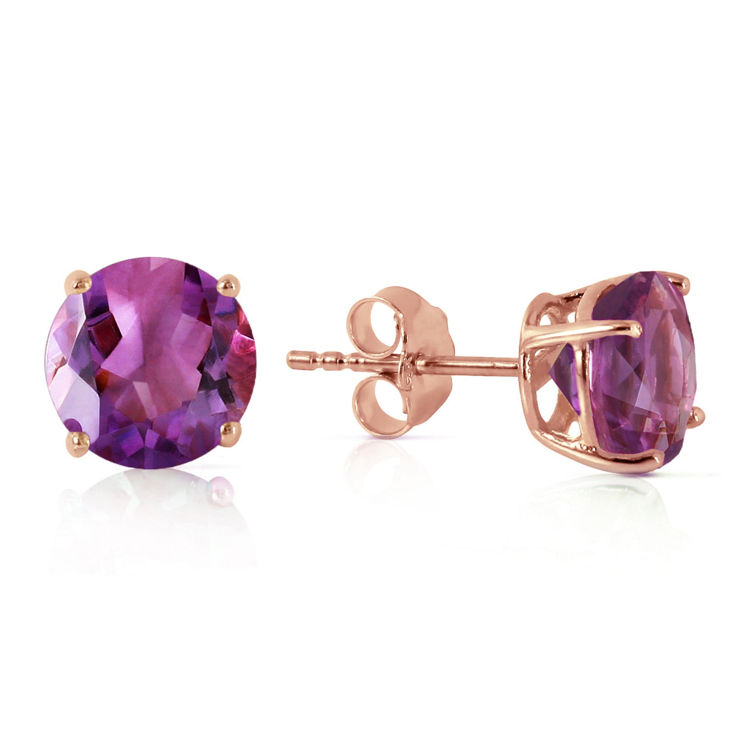 Luminous Orb Amethyst Earrings