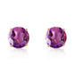 Luminous Orb Amethyst Earrings