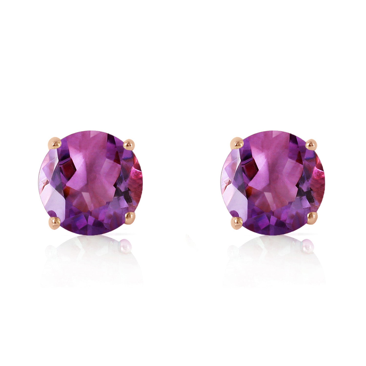 Luminous Orb Amethyst Earrings