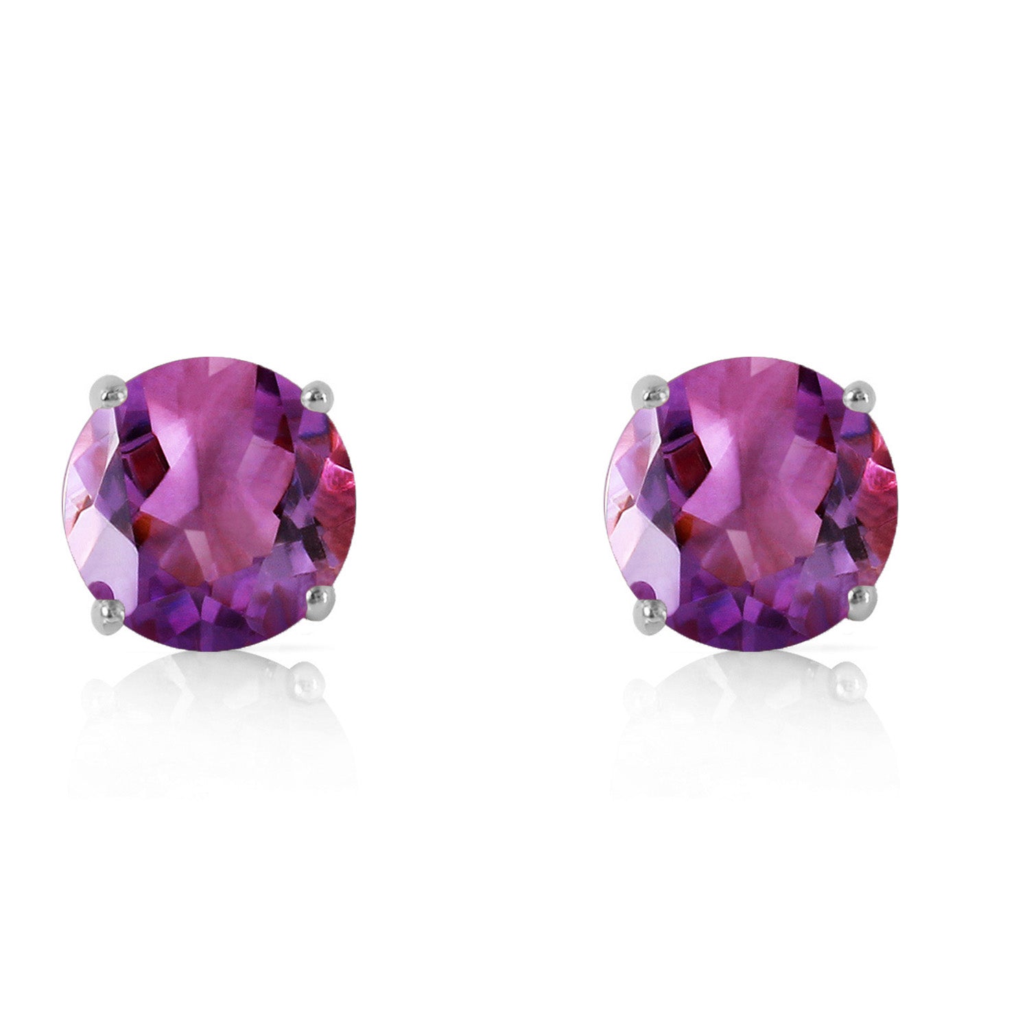 Luminous Orb Amethyst Earrings