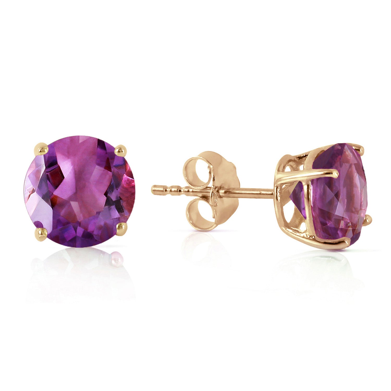 Luminous Orb Amethyst Earrings