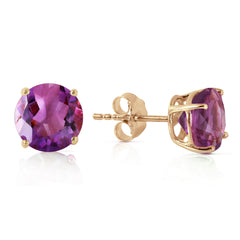 Luminous Orb Amethyst Earrings