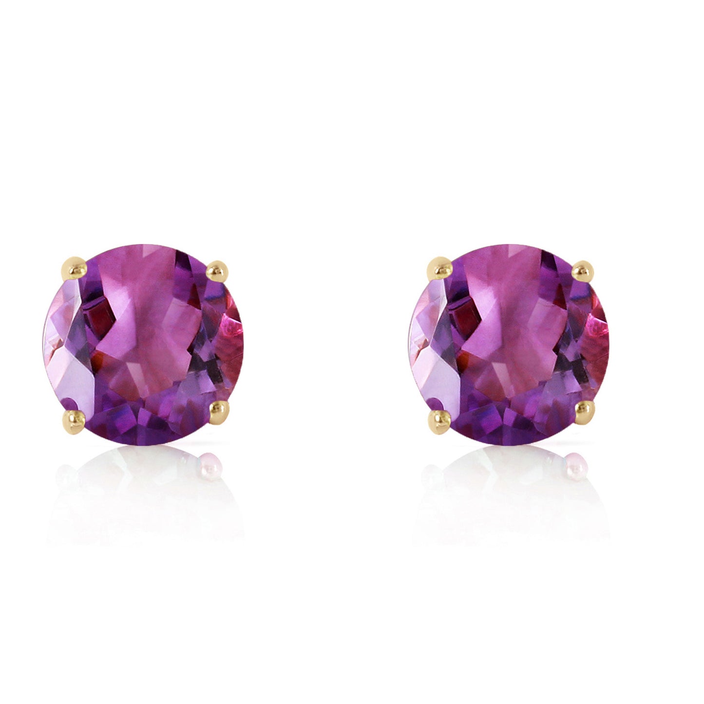 Luminous Orb Amethyst Earrings
