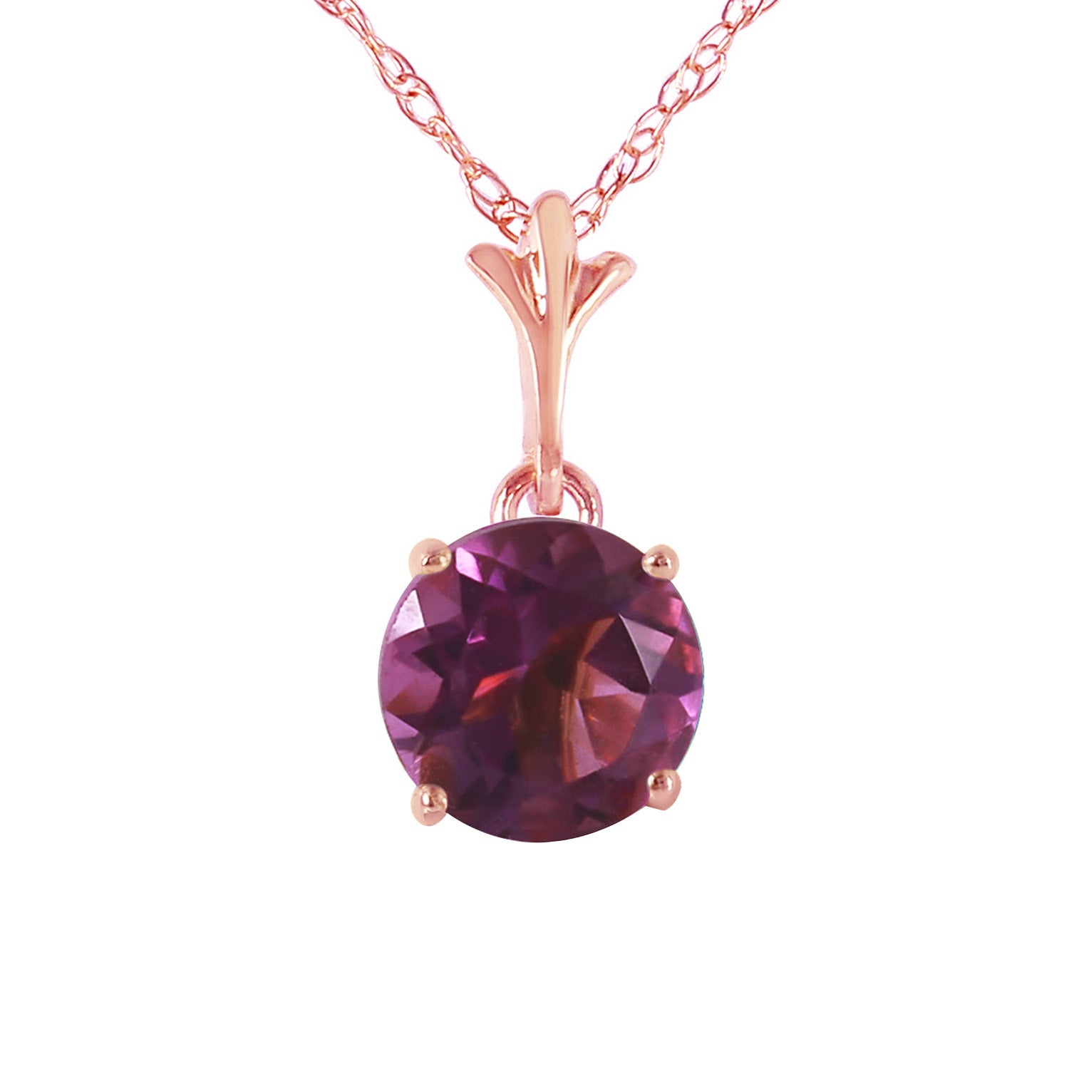 Solo Sphere Amethyst Necklace