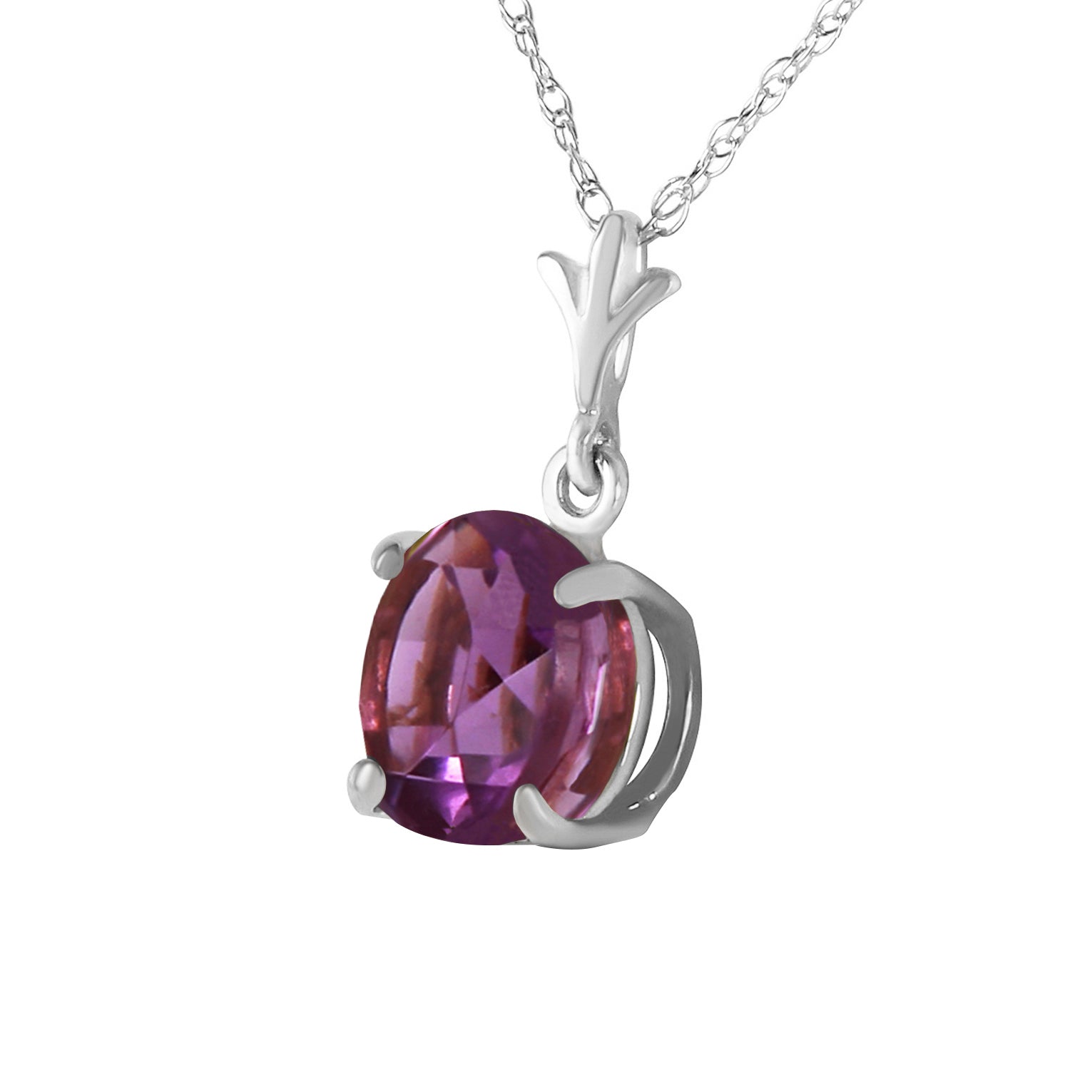 Solo Sphere Amethyst Necklace