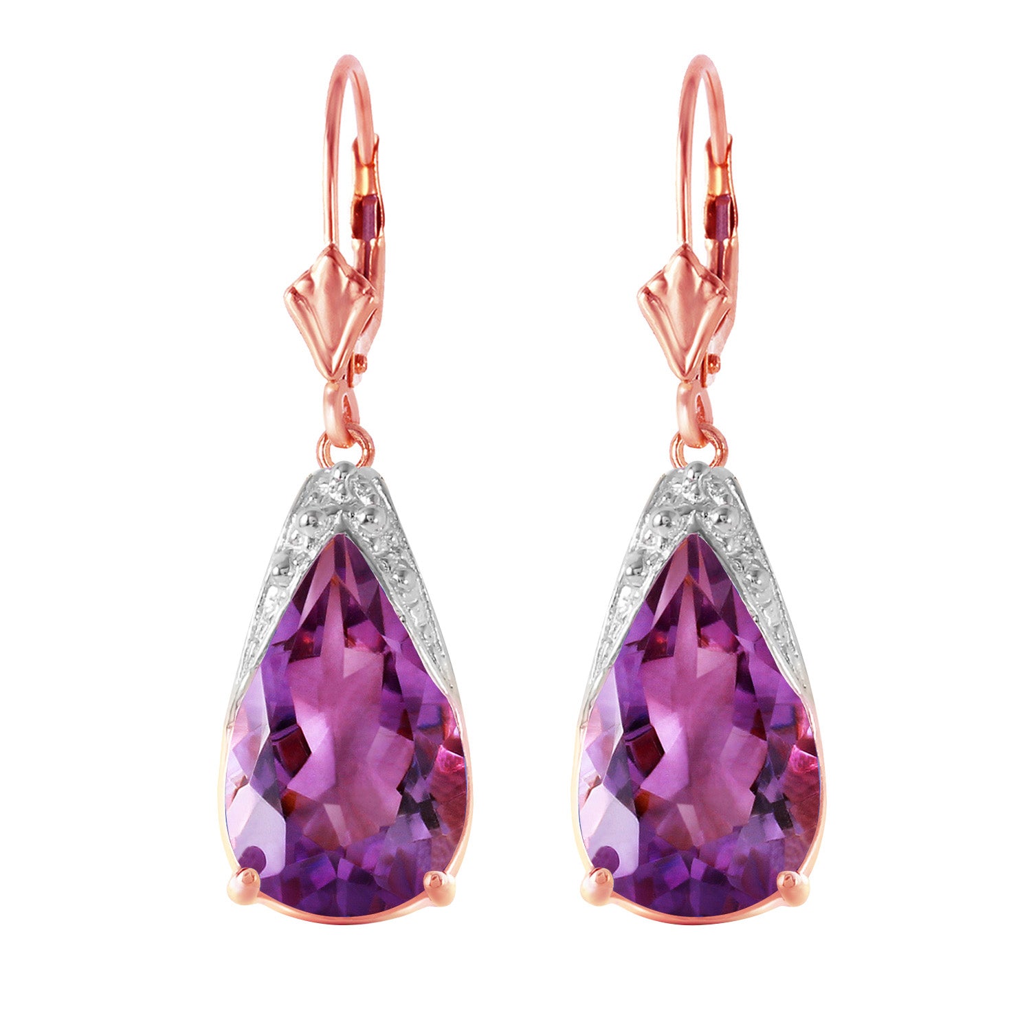 Moonlit Serenity Amethyst Earrings