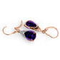 Moonlit Serenity Amethyst Earrings