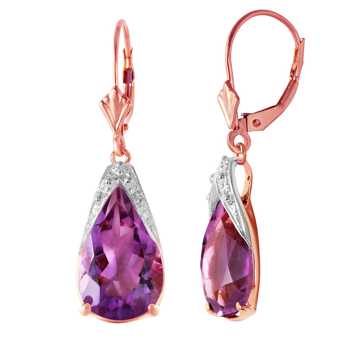 Moonlit Serenity Amethyst Earrings