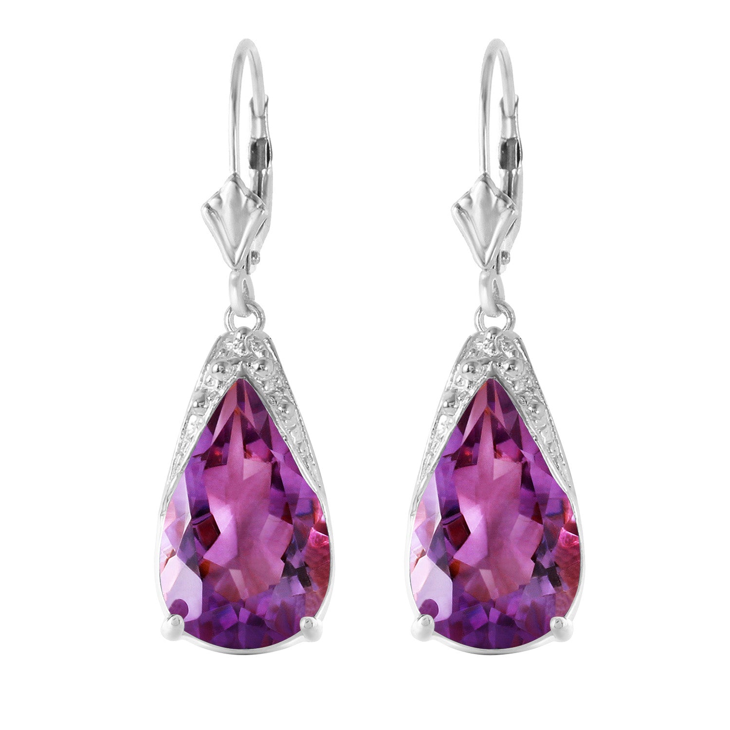 Moonlit Serenity Amethyst Earrings