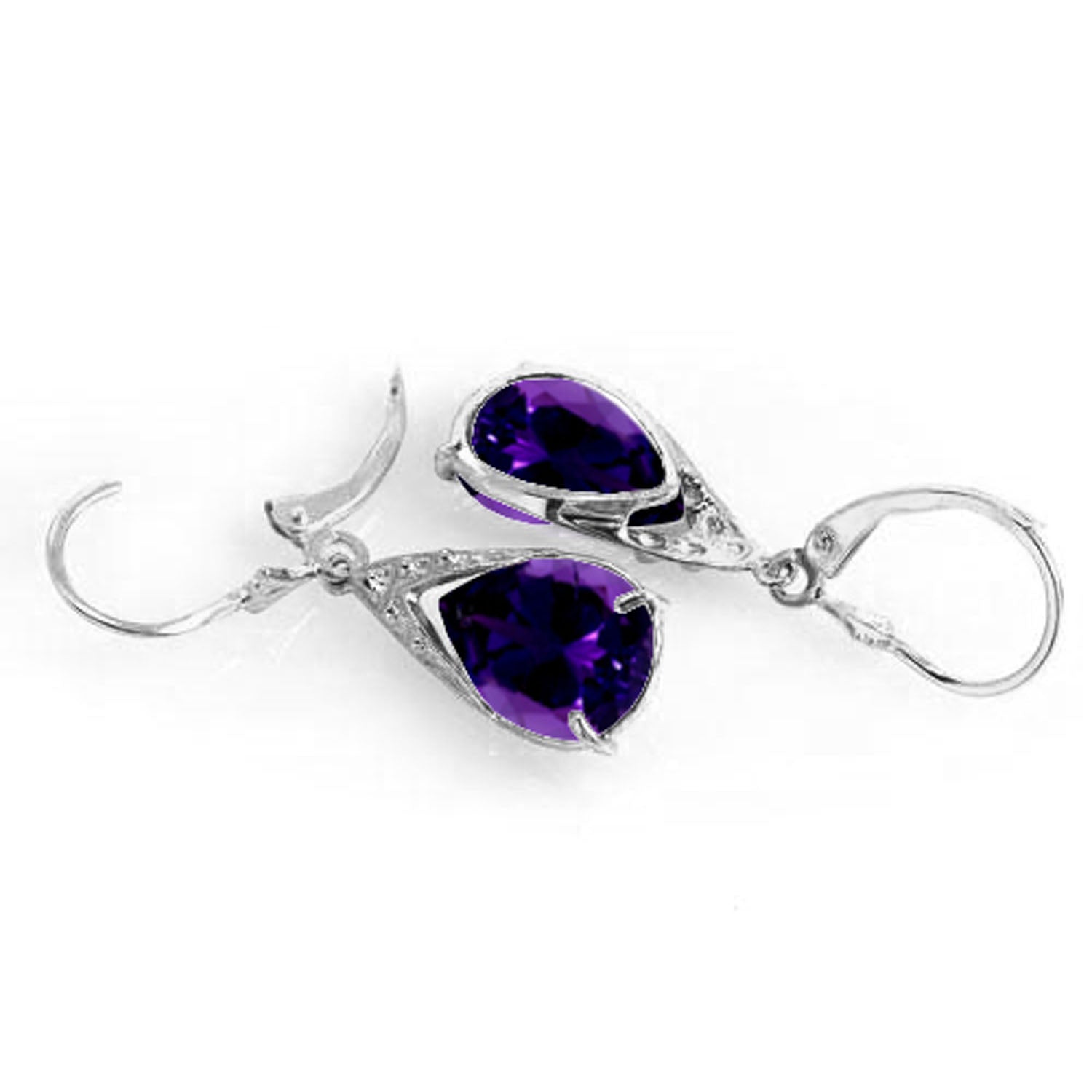 Moonlit Serenity Amethyst Earrings
