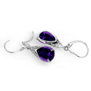 Moonlit Serenity Amethyst Earrings