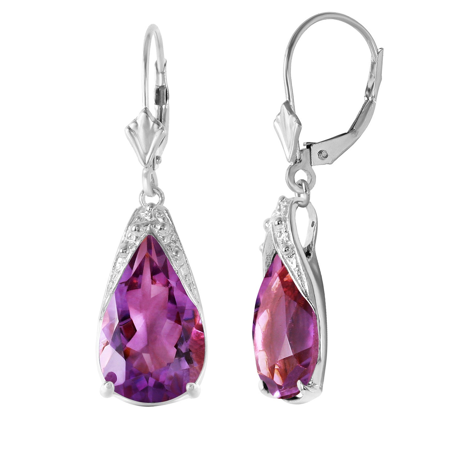 Moonlit Serenity Amethyst Earrings