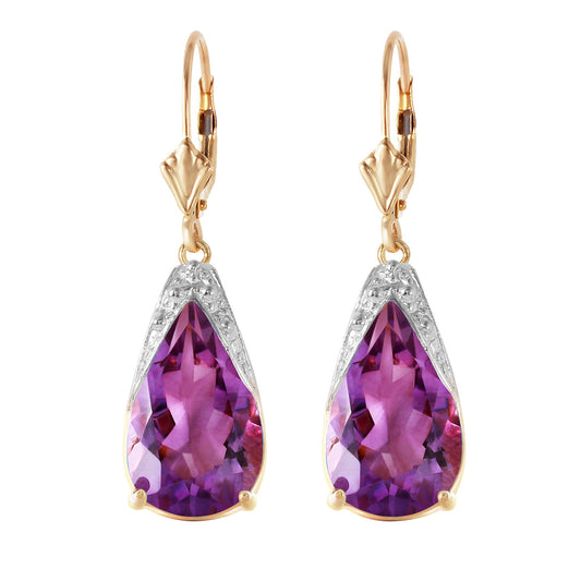 Moonlit Serenity Amethyst Earrings
