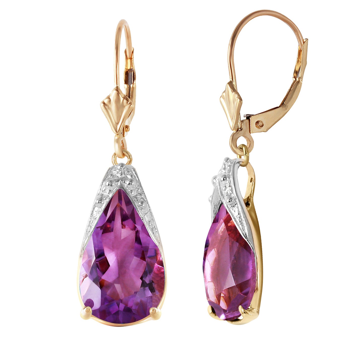 Moonlit Serenity Amethyst Earrings