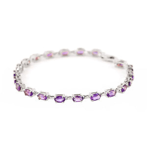 Timeless Essentials Amethyst Tennis Bracelet