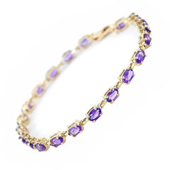Timeless Essentials Amethyst Tennis Bracelet