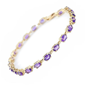 Timeless Essentials Amethyst Tennis Bracelet