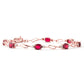 Shimmering Array Ruby and Diamond Bracelet