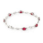 Shimmering Array Ruby and Diamond Bracelet