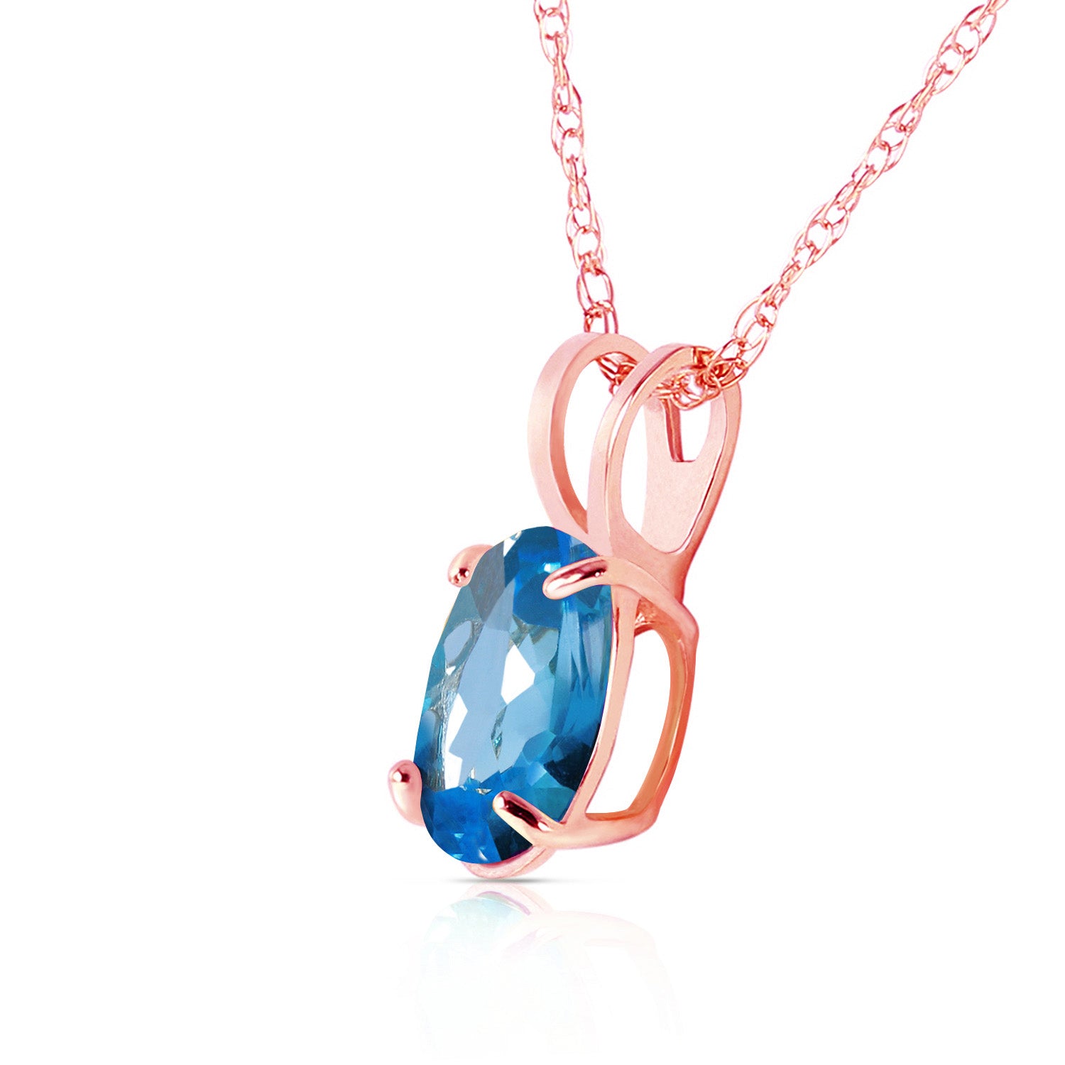 Tranquil Moon Blue Topaz Necklace
