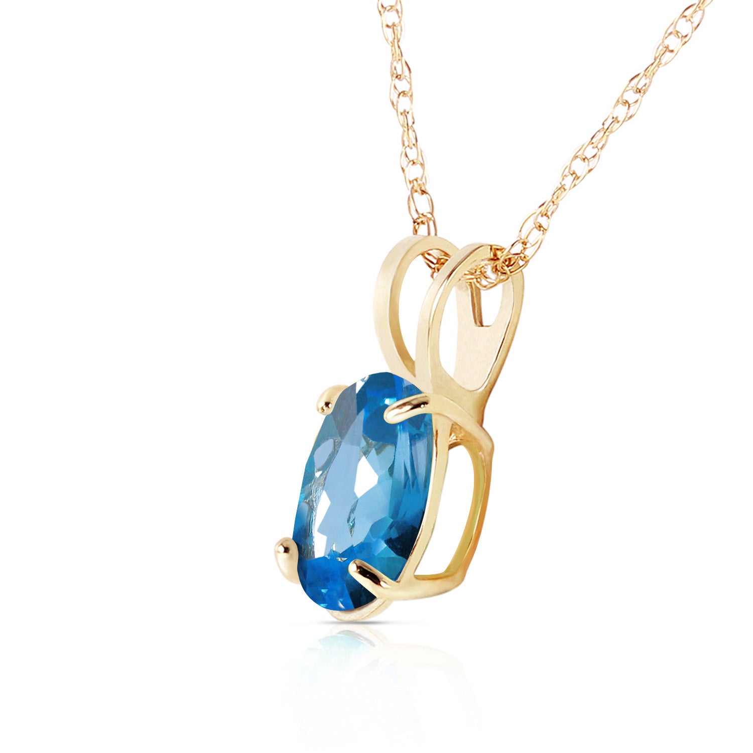 Tranquil Moon Blue Topaz Necklace