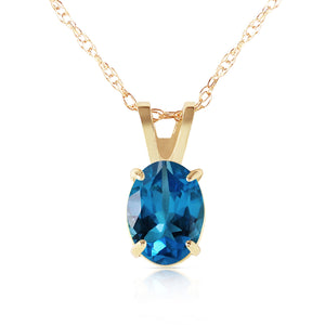 Tranquil Moon Blue Topaz Necklace