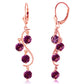 Whispering Tiers Amethyst Earrings