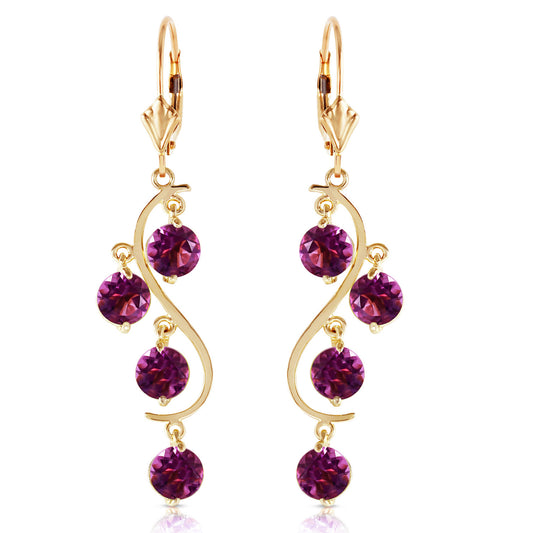 Whispering Tiers Amethyst Earrings