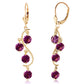 Whispering Tiers Amethyst Earrings