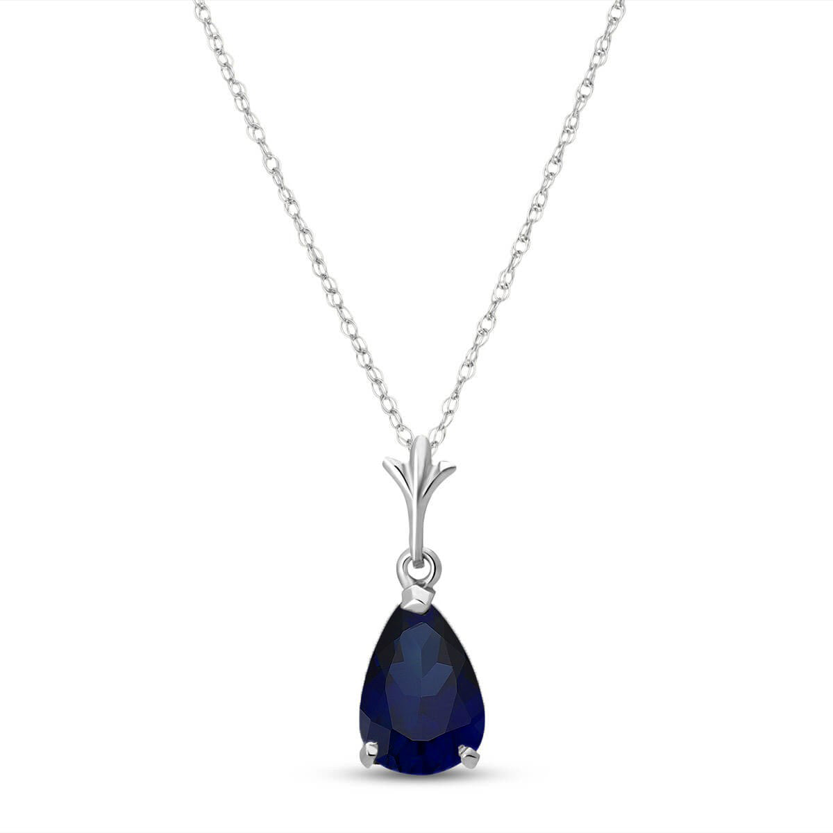 Gentle Droplet Sapphire Necklace