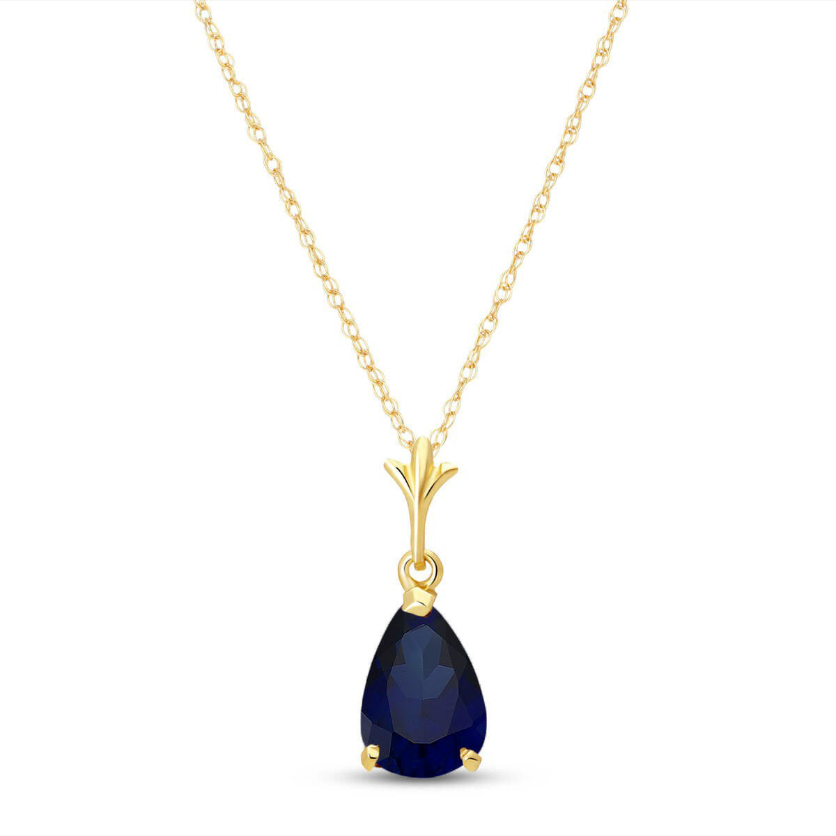 Gentle Droplet Sapphire Necklace
