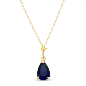 Gentle Droplet Sapphire Necklace