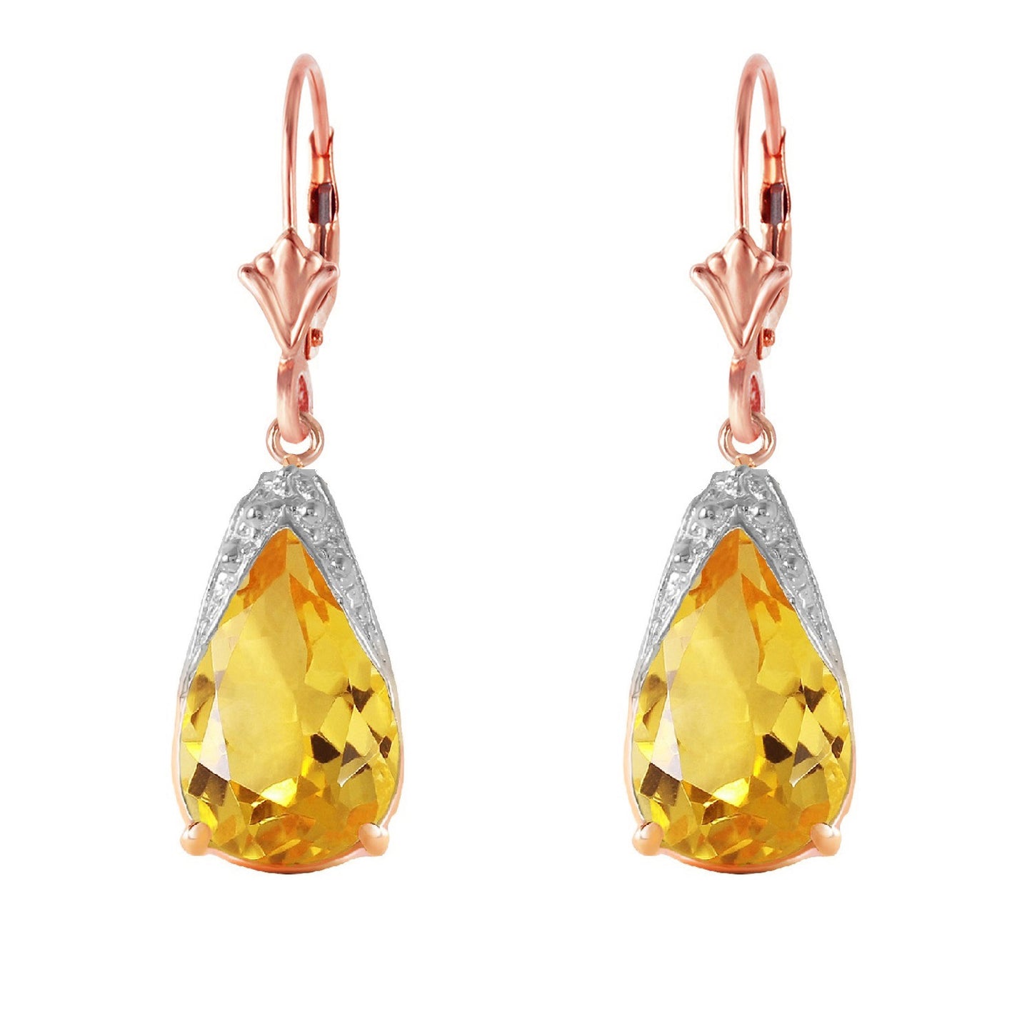 Moonlit Serenity Citrine Earrings