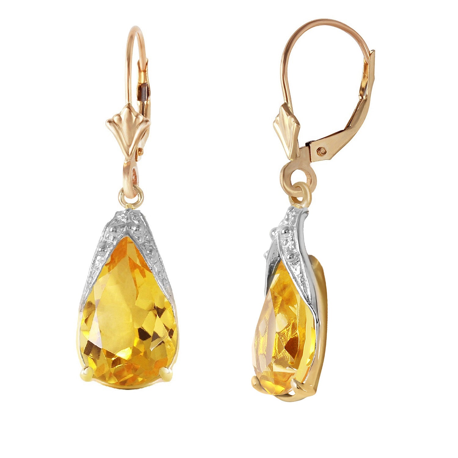 Moonlit Serenity Citrine Earrings