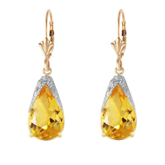 Moonlit Serenity Citrine Earrings