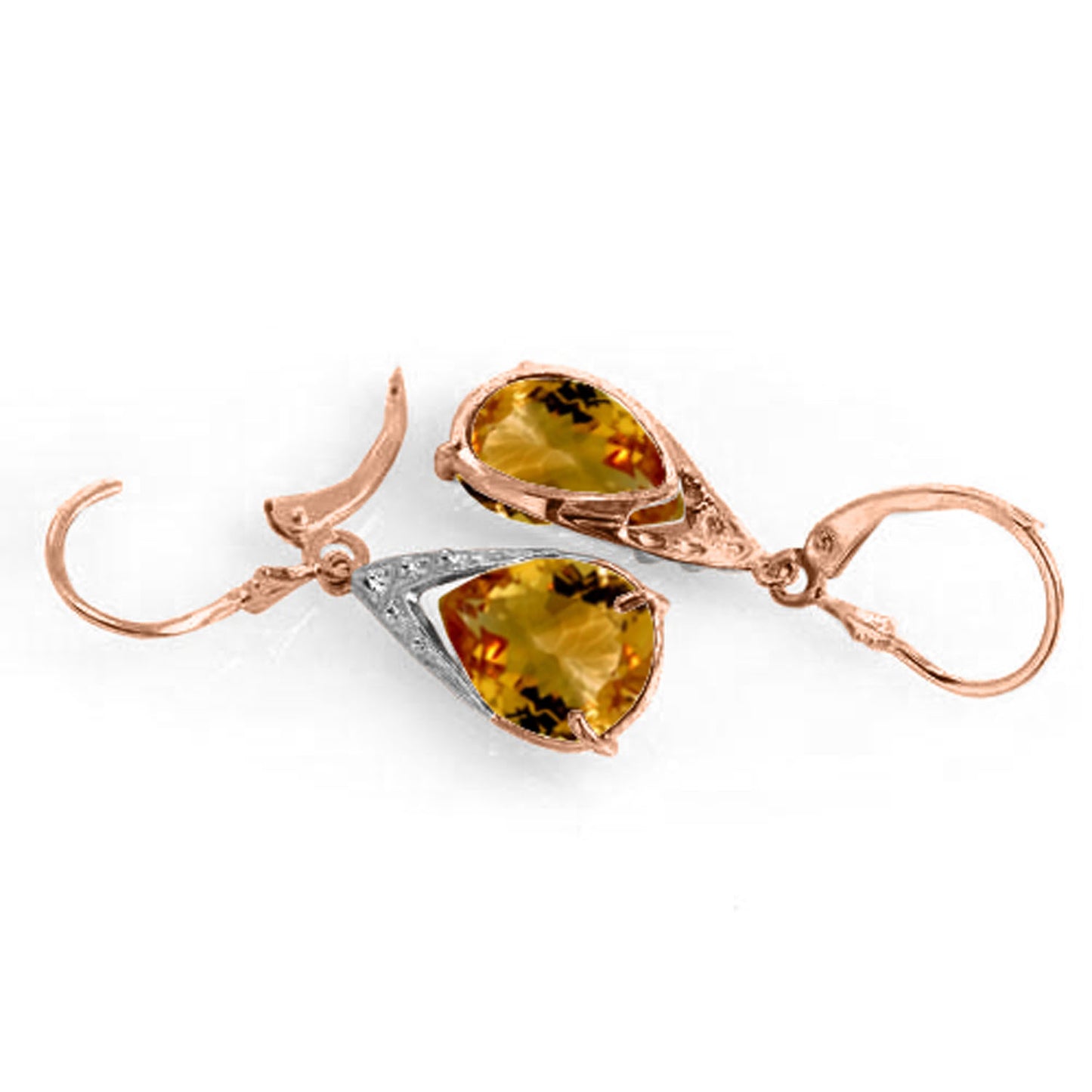 Moonlit Serenity Citrine Earrings