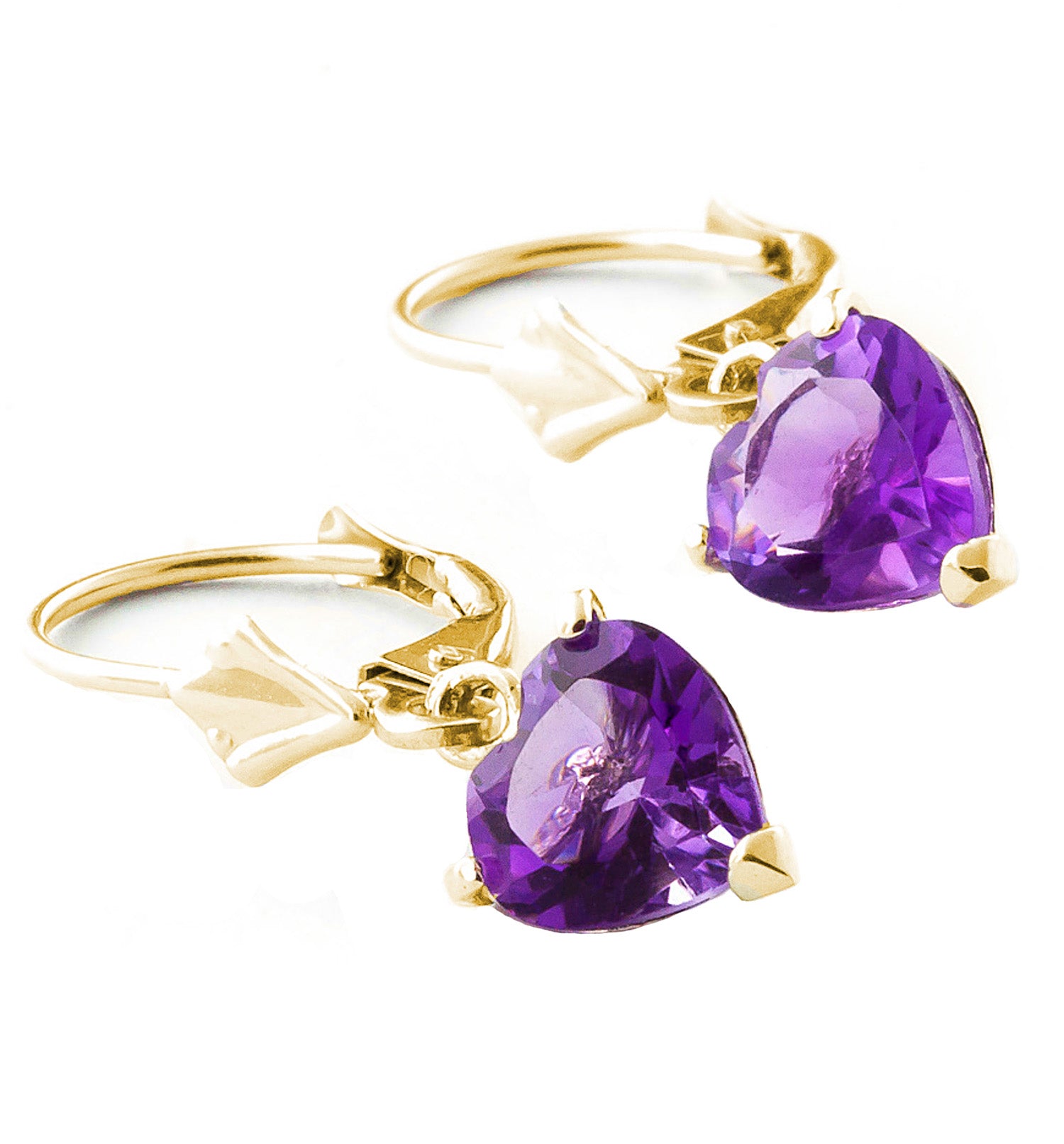 Eternal Love Amethyst Leverback Earrings