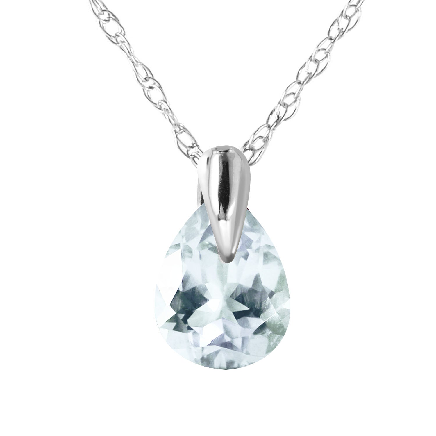 Hidden Light Aquamarine Necklace