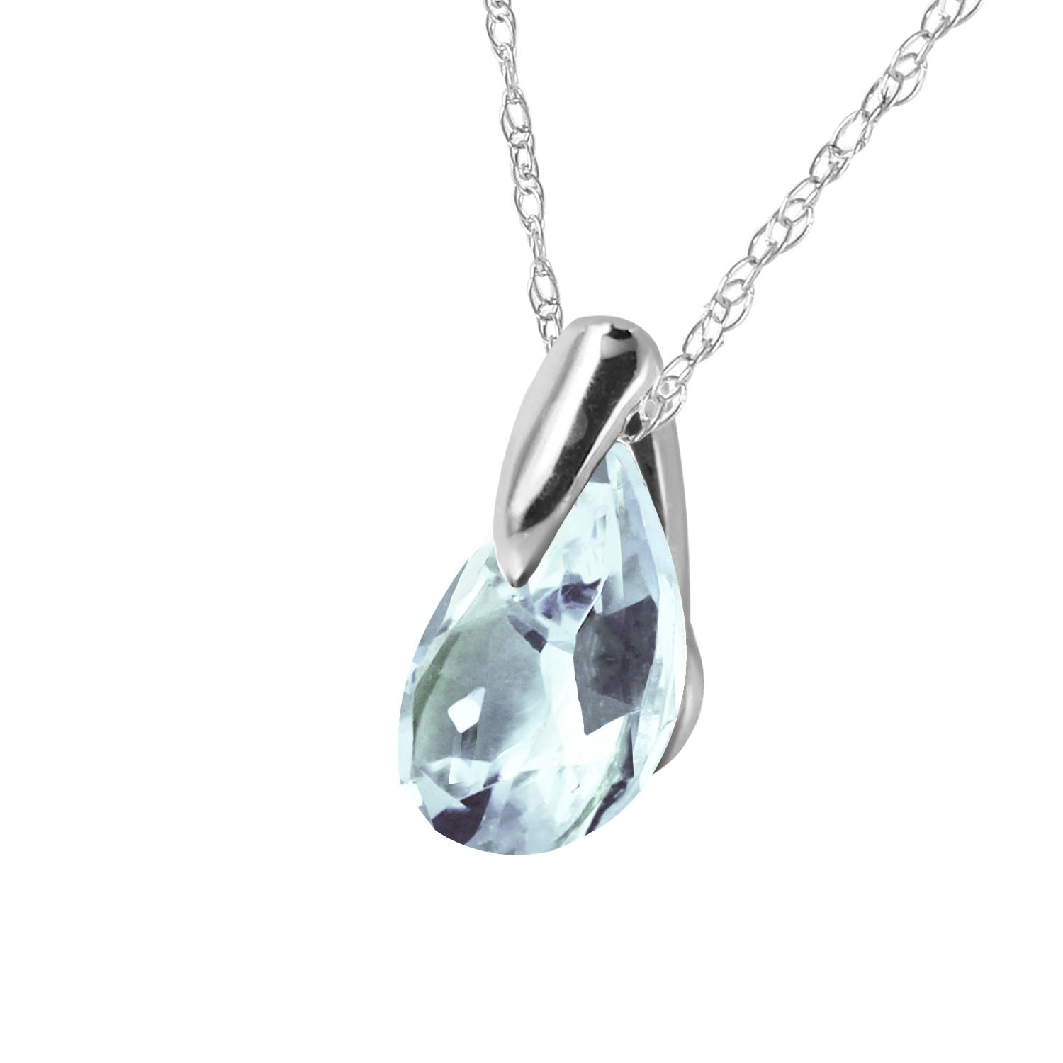Hidden Light Aquamarine Necklace