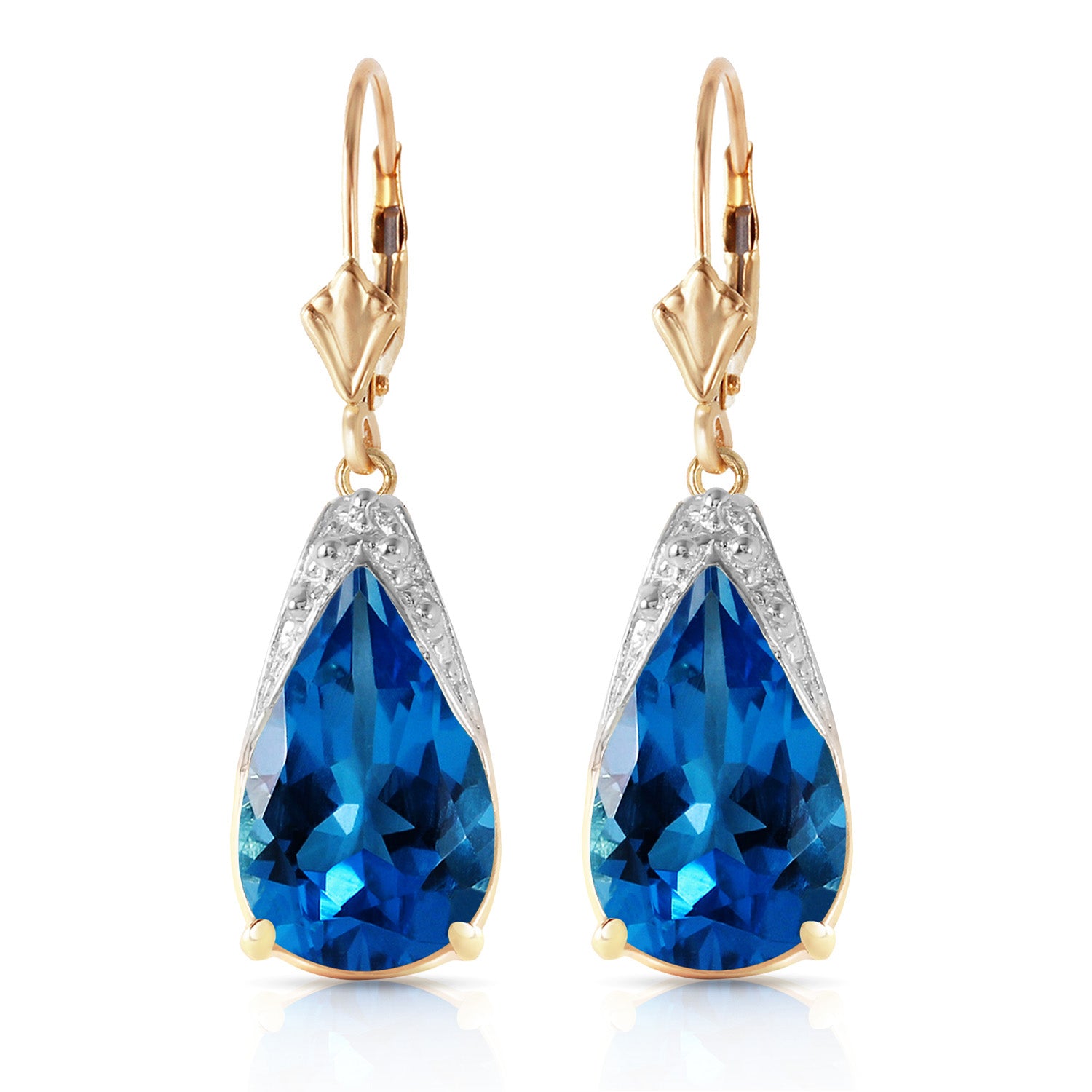 Moonlit Serenity Blue Topaz Earrings