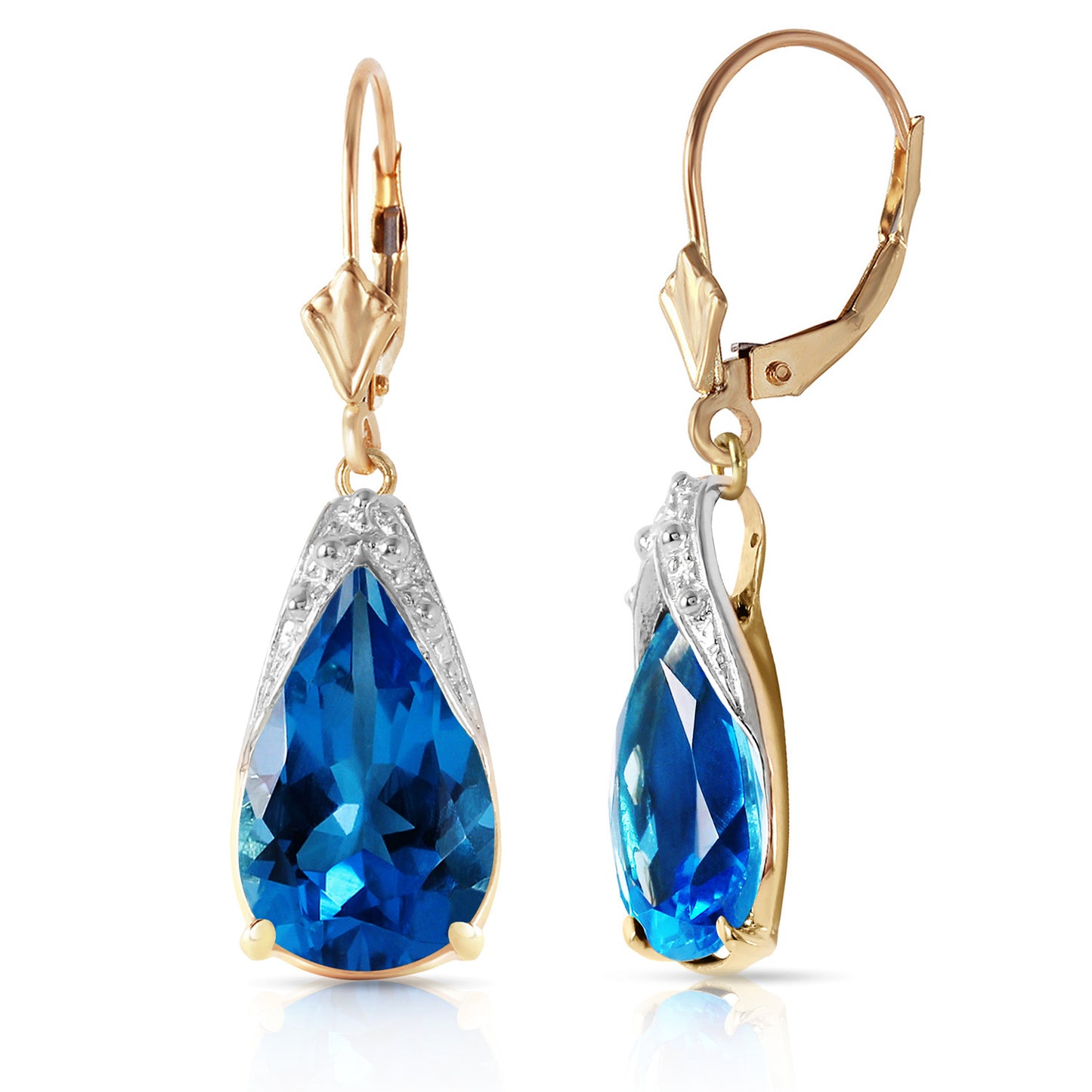 Moonlit Serenity Blue Topaz Earrings
