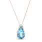 Moonlit Serenity Blue Topaz Chain