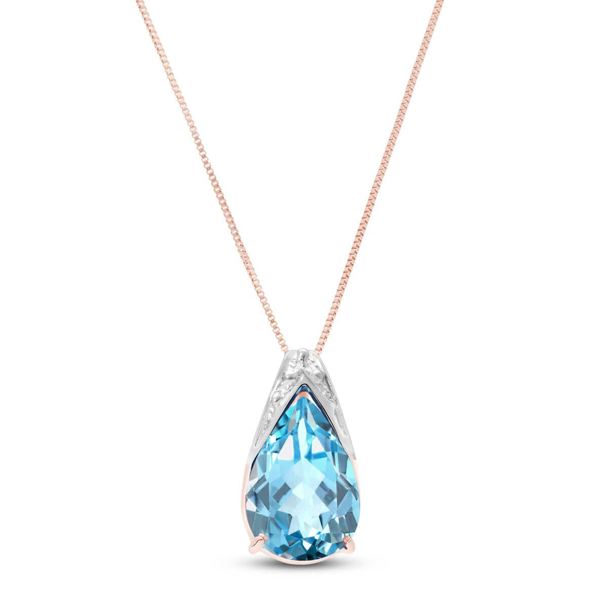 Moonlit Serenity Blue Topaz Chain
