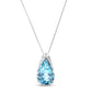 Moonlit Serenity Blue Topaz Chain