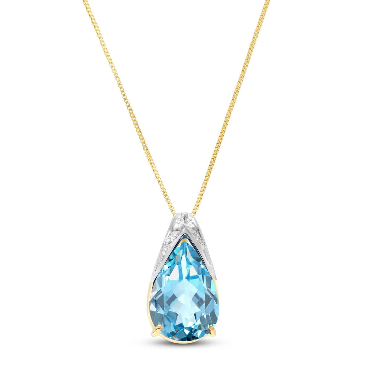 Moonlit Serenity Blue Topaz Chain