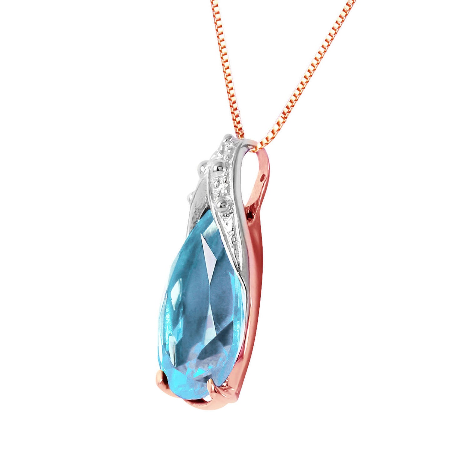 Moonlit Serenity Blue Topaz Chain