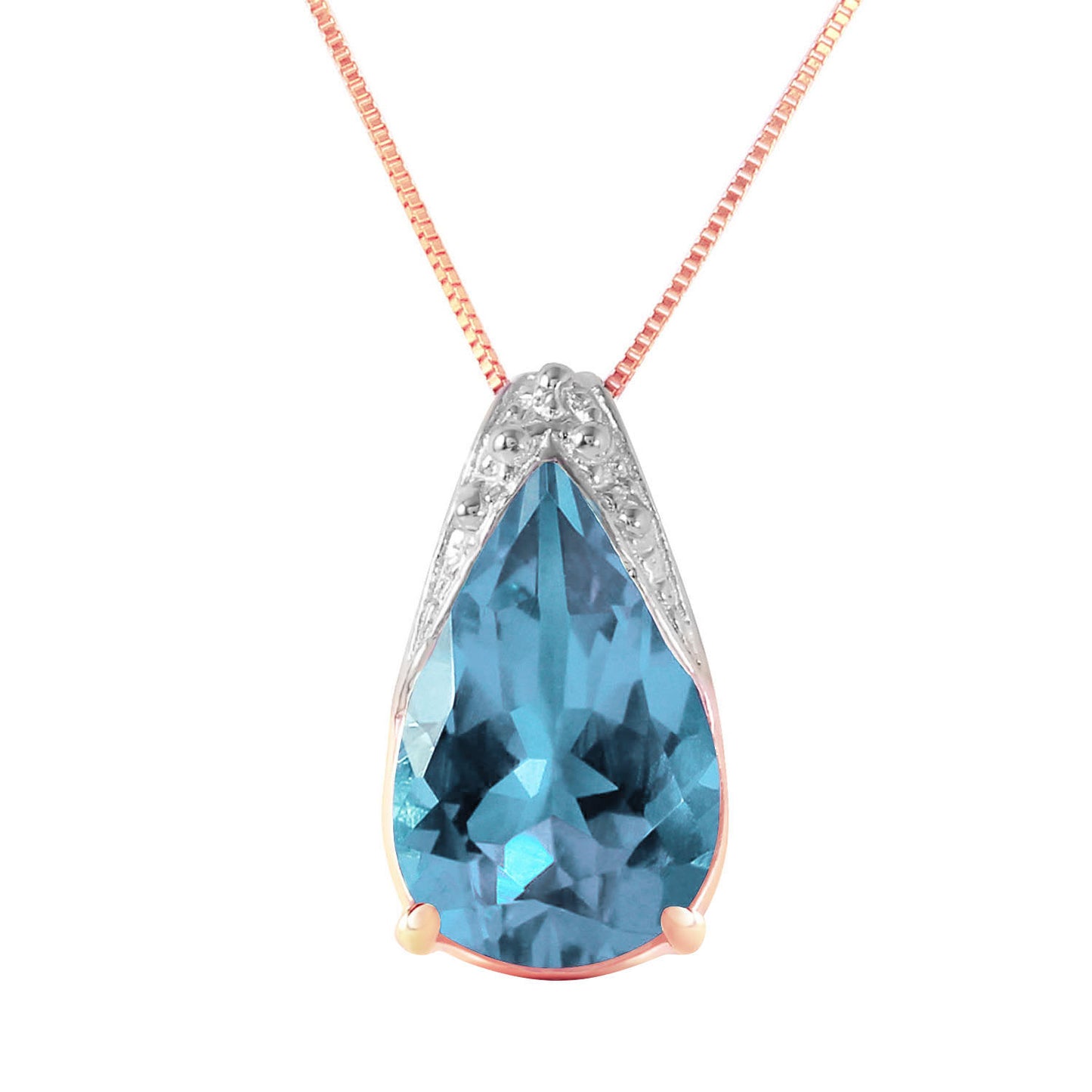 Moonlit Serenity Blue Topaz Chain