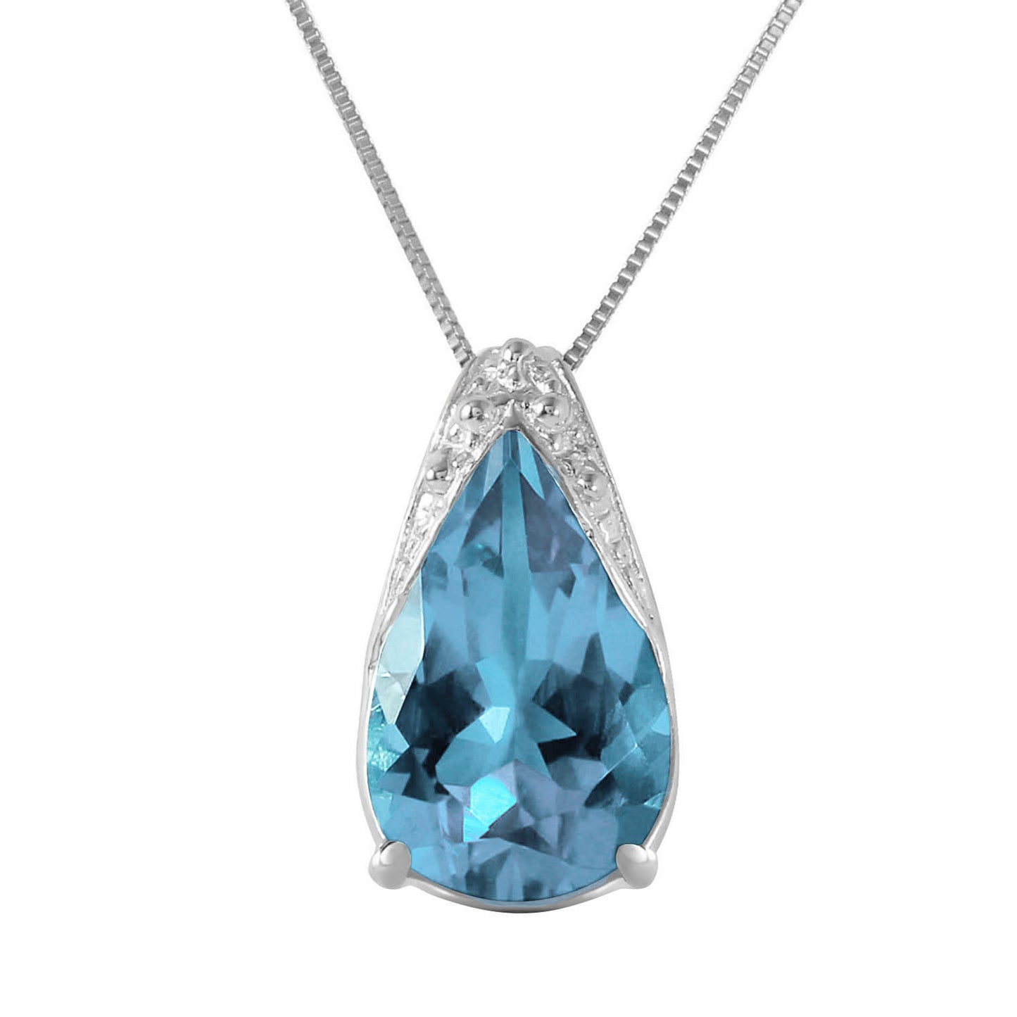Moonlit Serenity Blue Topaz Chain