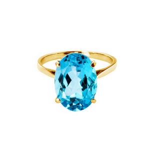 Pure Essence Blue Topaz Ring